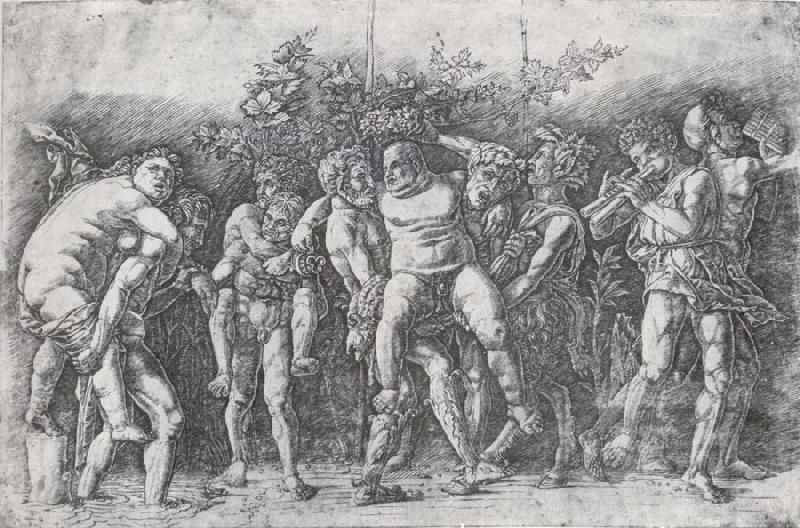 Andrea Mantegna A Bacchanal with Silenus Sweden oil painting art